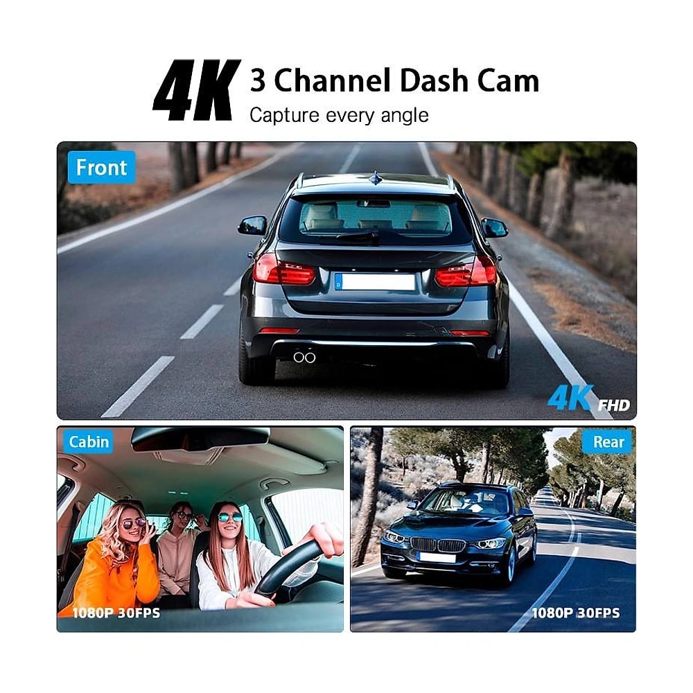 DashCam 4K WiFi Dual, vue 7