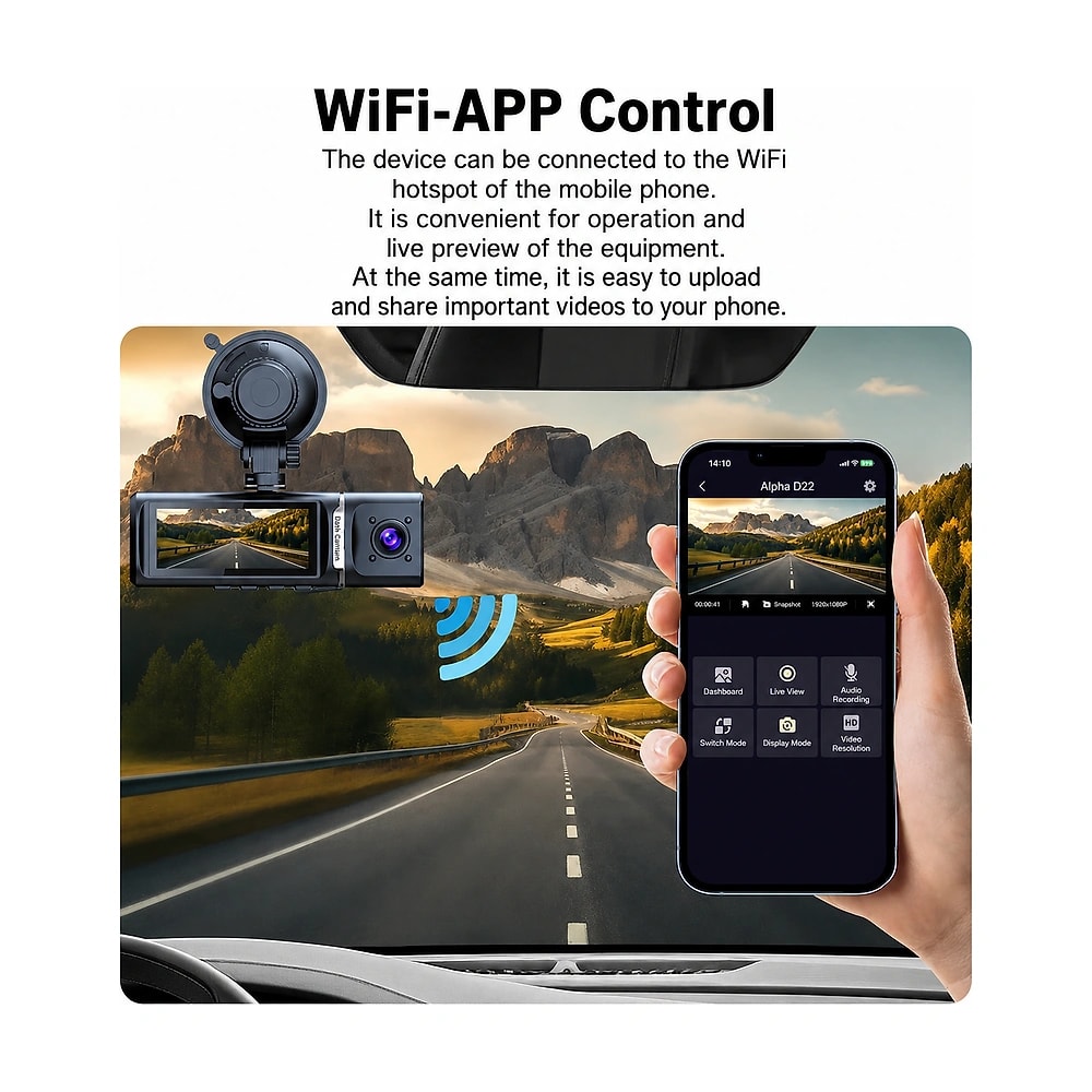DashCam Duo 2.5K, vue 4